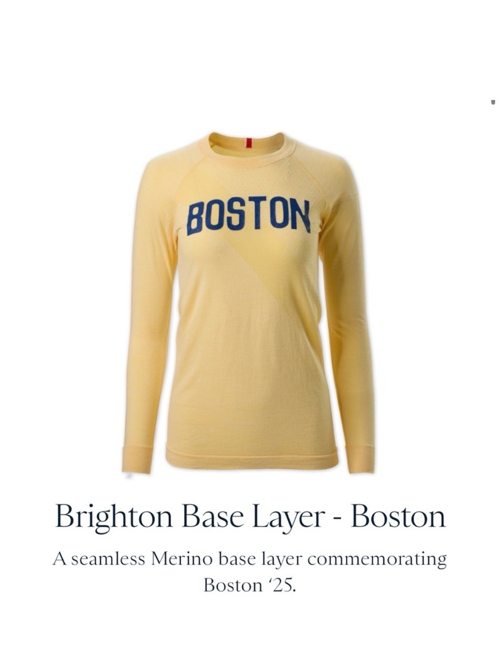 Tracksmith Brighton Base Layer sz Large